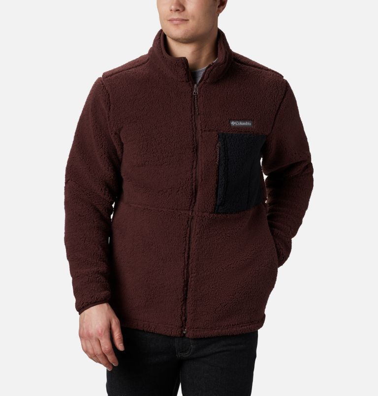 Navy Men's Columbia Sherpa Fleece Jacket | XHKZDU-370 - Columbia Outlet Online
