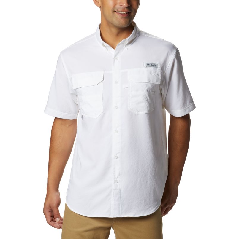 Green Men's Columbia PFG Blood and Guts III Shirts | TBIOWK-523 - Columbia Outlet Online