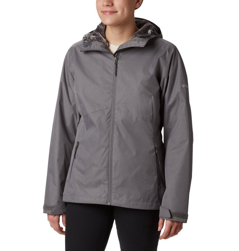 Grey Women's Columbia Rainie Falls Rain Jacket | MDBCQO-794 - Columbia Outlet Online