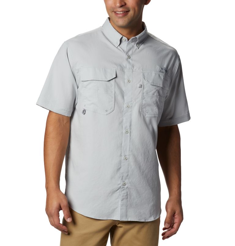 Green Men's Columbia PFG Blood and Guts III Shirts | TBIOWK-523 - Columbia Outlet Online