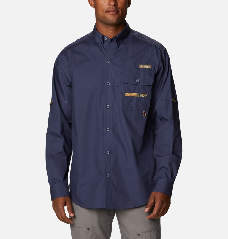 Khaki Men's Columbia Sharptail Shirts | DLZEHT-461 - Columbia Outlet Online