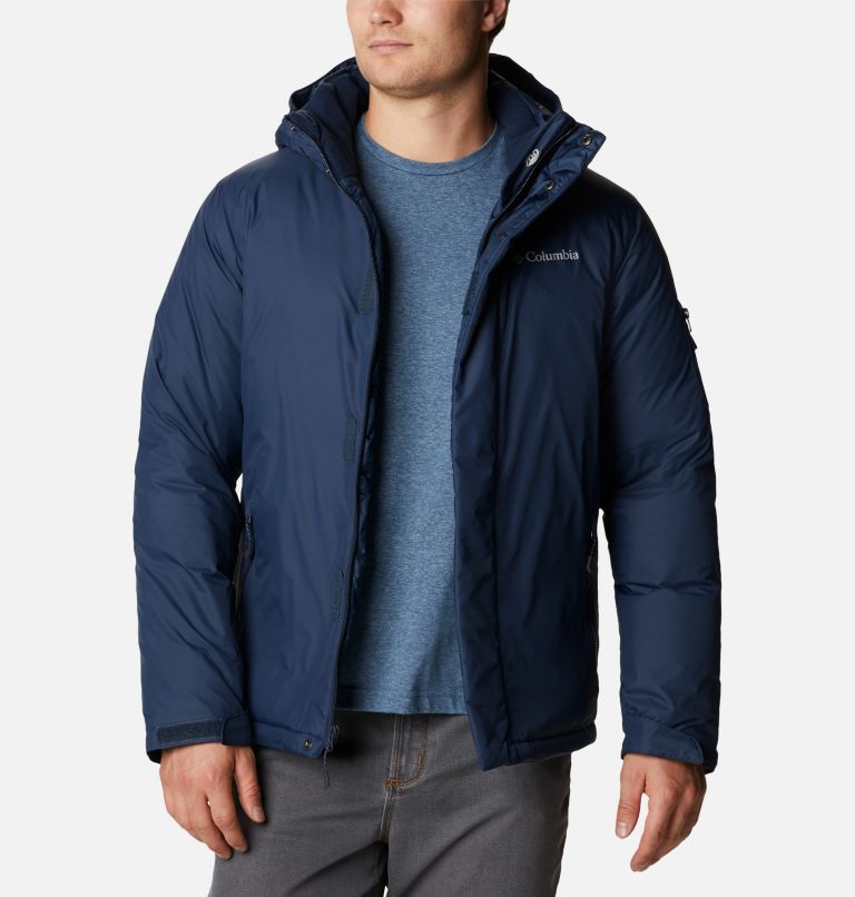 Navy Men's Columbia Wildhorse Crest Down Jacket | PBDIET-453 - Columbia Outlet Online