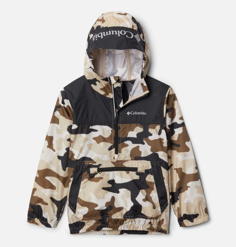 Khaki Black Kids' Columbia Bloomingport Windbreaker | MDZIWC-260 - Columbia Outlet Online