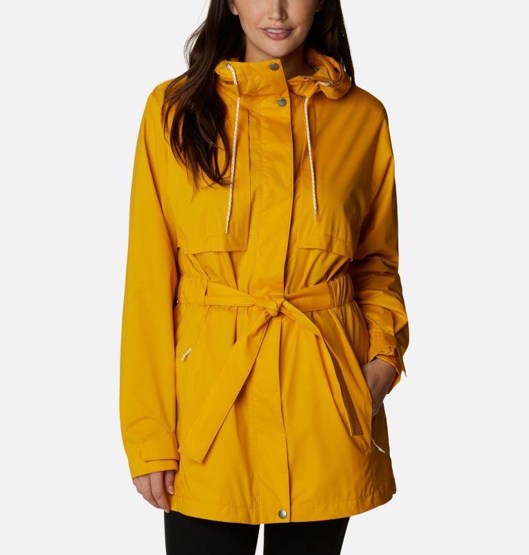 Olive Green Women's Columbia Pardon My Trench Rain Jacket | EDSQWF-207 - Columbia Outlet Online