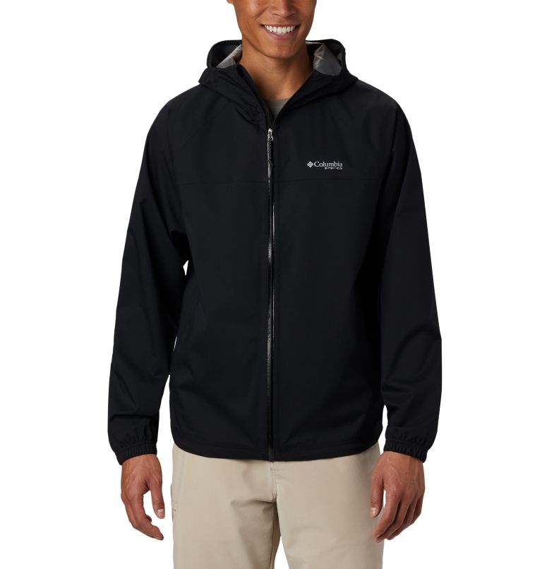 Grey Men's Columbia PFG Tamiami Rain Jacket | CPQKRS-764 - Columbia Outlet Online