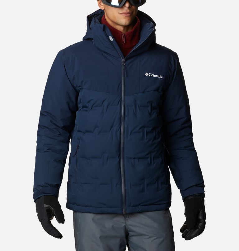 Navy Men's Columbia Wild Card Ski Jacket | LGFOAP-628 - Columbia Outlet Online