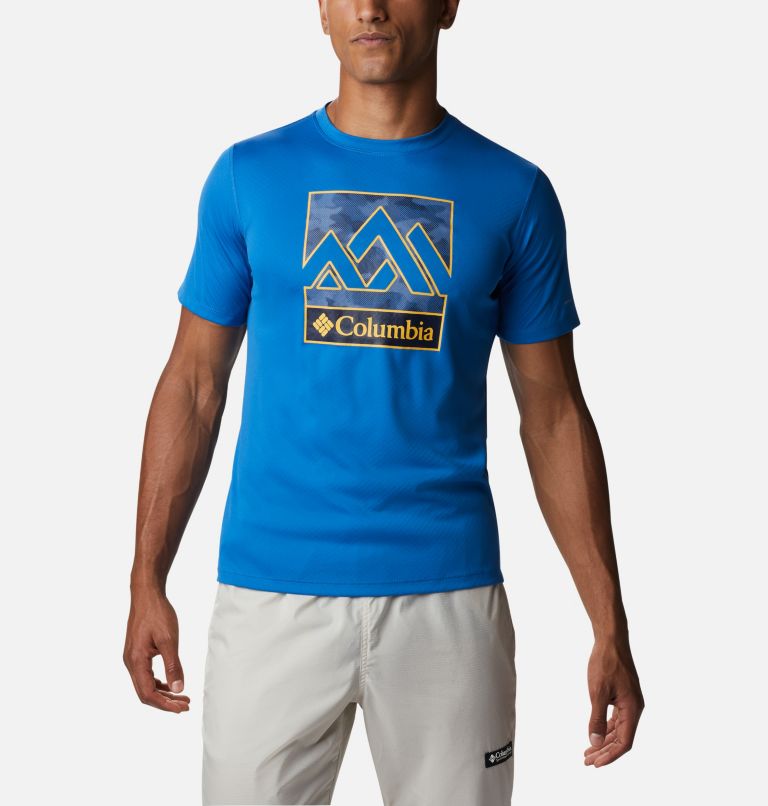 Blue Men's Columbia Zero Rules T-Shirt | VTFNXW-174 - Columbia Outlet Online
