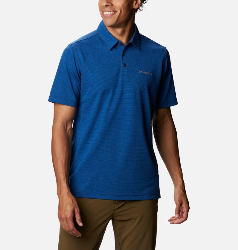 Grey Men's Columbia Pique Polo | JRWGZV-730 - Columbia Outlet Online