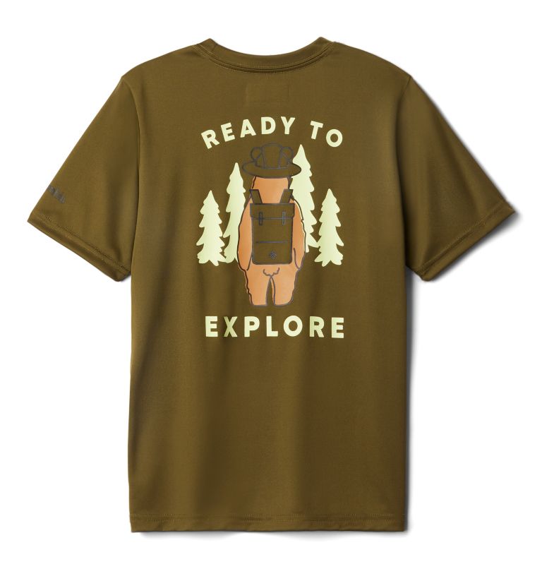 Red Kids' Columbia Grizzly Grove T-Shirt | TPBKDO-617 - Columbia Outlet Online