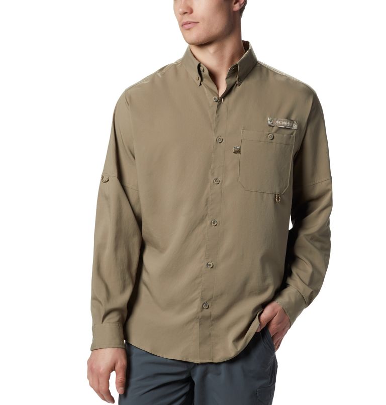 Black Men's Columbia PHG Bucktail Shirts | SWEXYR-382 - Columbia Outlet Online