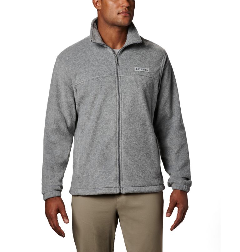 Black Grey Men's Columbia Steens Mountain 2.0 Fleece Jacket | TYQSDI-709 - Columbia Outlet Online