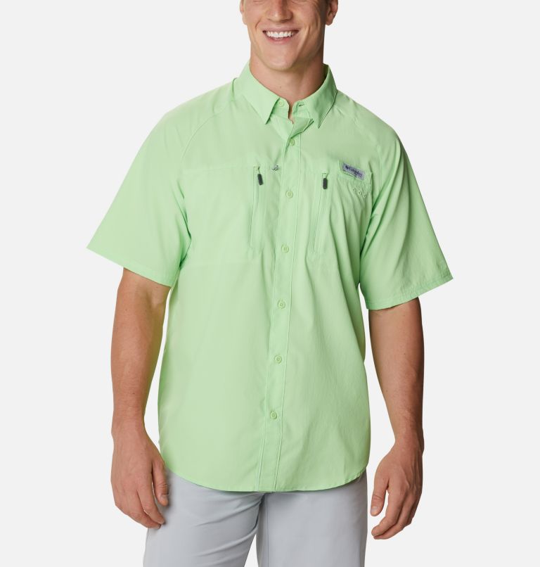 White Men's Columbia PFG Terminal Tackle Fishing Shirts | JSXPRL-920 - Columbia Outlet Online