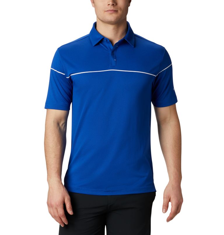 Azul Men's Columbia Omni-Wick Polo | UYHJCX-280 - Columbia Outlet Online