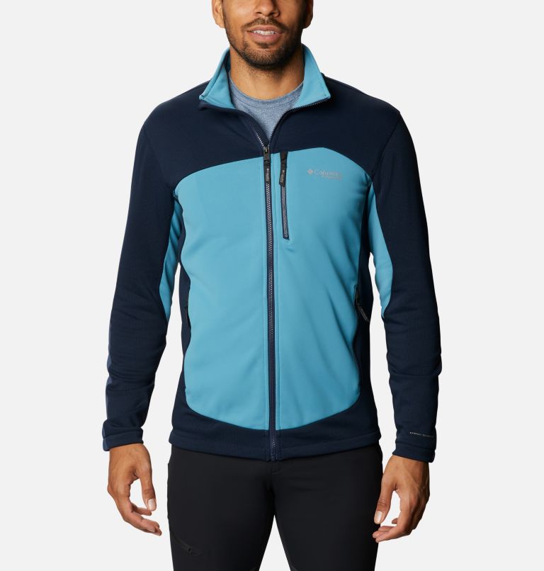 Navy Blue Men's Columbia Powder Fleece Jacket | LKJQUP-207 - Columbia Outlet Online