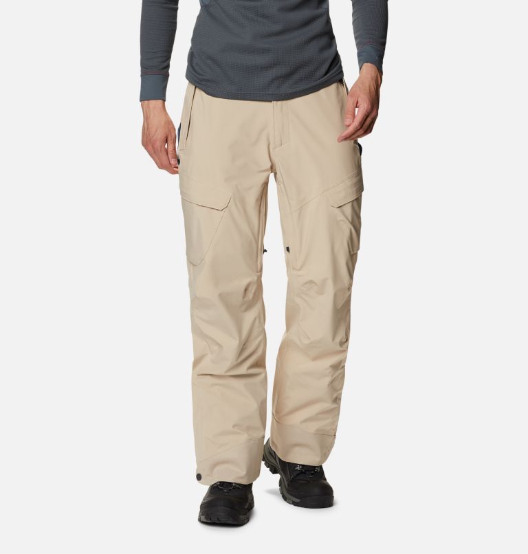 Khaki Men's Columbia Powder Stash Ski Pants | RWKHFE-892 - Columbia Outlet Online