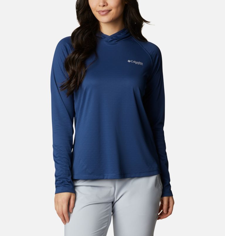Blue Women's Columbia PFG Zero Rules Hoodies | ZOWBYS-460 - Columbia Outlet Online
