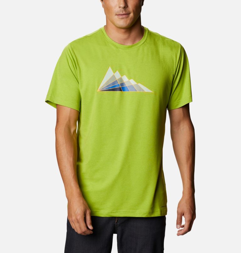 Blue Men's Columbia Tech Trail T-Shirt | YWQNED-760 - Columbia Outlet Online
