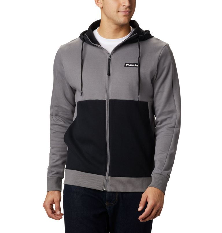 Black White Grey Men's Columbia Omni-Heat Hoodies | HRPBXU-691 - Columbia Outlet Online