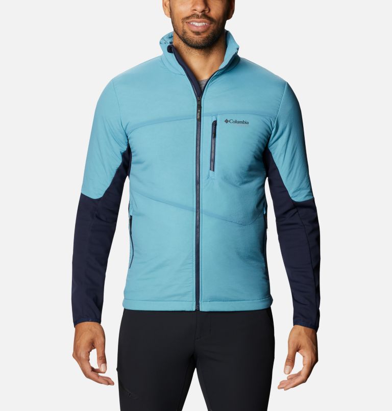 Blue Navy Men's Columbia Peak Pursuit Fleece Jacket | SFBQDP-325 - Columbia Outlet Online
