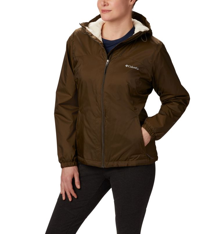 Blue Women's Columbia Switchback Sherpa Rain Jacket | KZPLRY-983 - Columbia Outlet Online