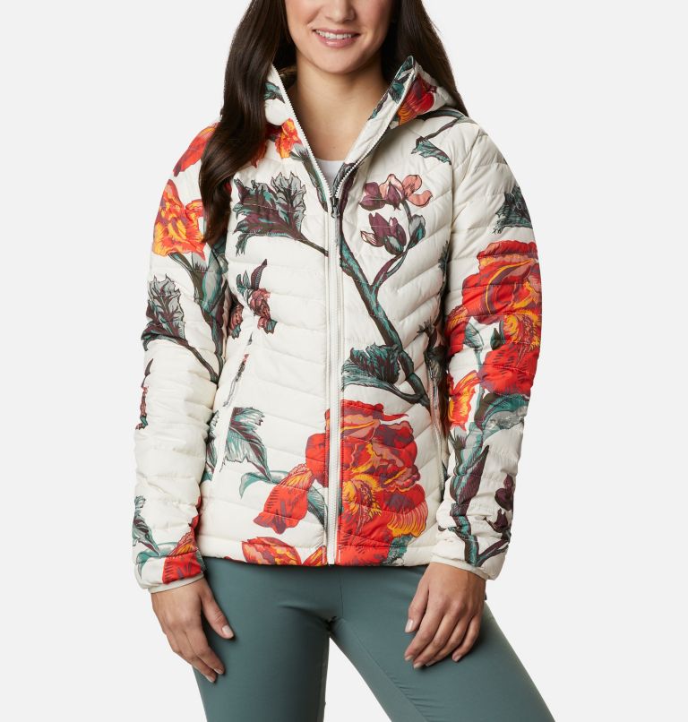 White Women's Columbia Coats Hooded Jacket | QKBVJW-093 - Columbia Outlet Online