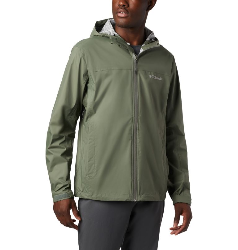 Black Men's Columbia Omni-Tech Rain Jacket | WAEYNV-154 - Columbia Outlet Online