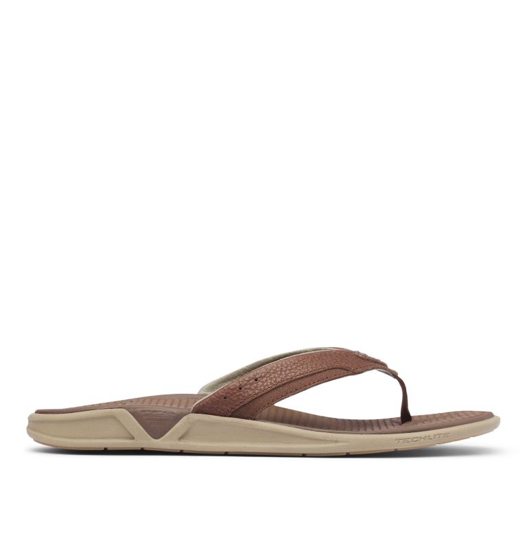 Khaki Men's Columbia PFG Rostra II Flip Flops | SPQAVD-135 - Columbia Outlet Online