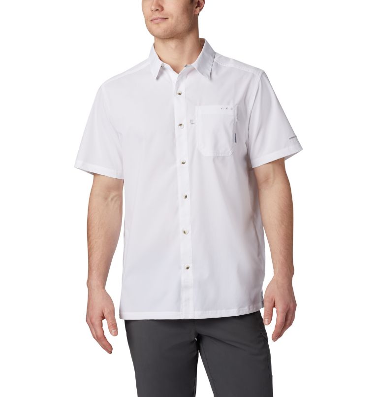 Red Men's Columbia PFG Slack Tide Shirts | UJELBR-345 - Columbia Outlet Online