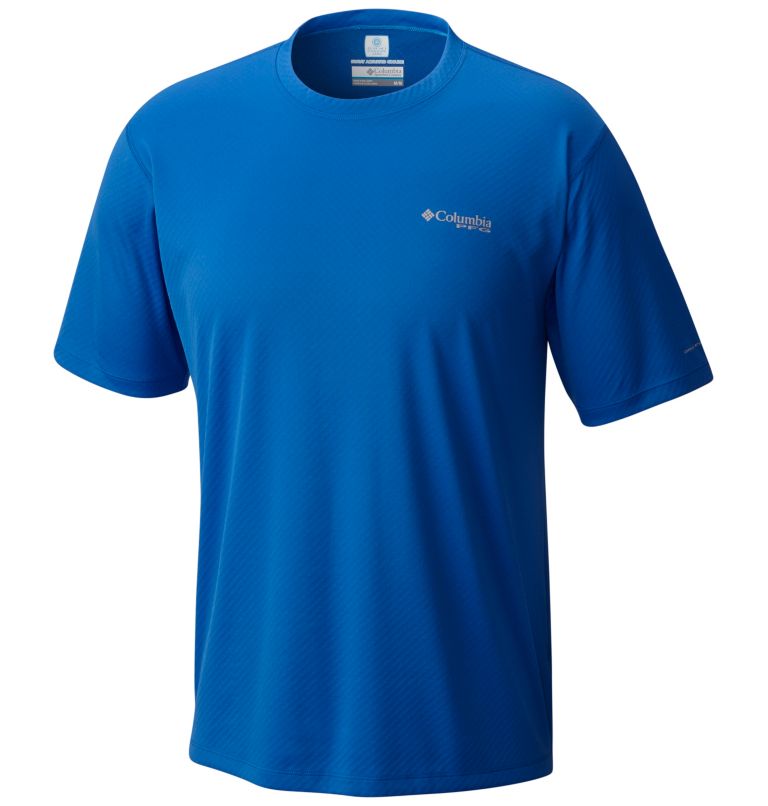 Blue Men's Columbia PFG Zero Rules T-Shirt | EMOUXA-642 - Columbia Outlet Online