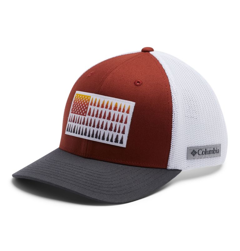 Black Khaki Men's Columbia PFG Mesh Tree Flag Baseball Cap Hats | OQIGNV-970 - Columbia Outlet Online