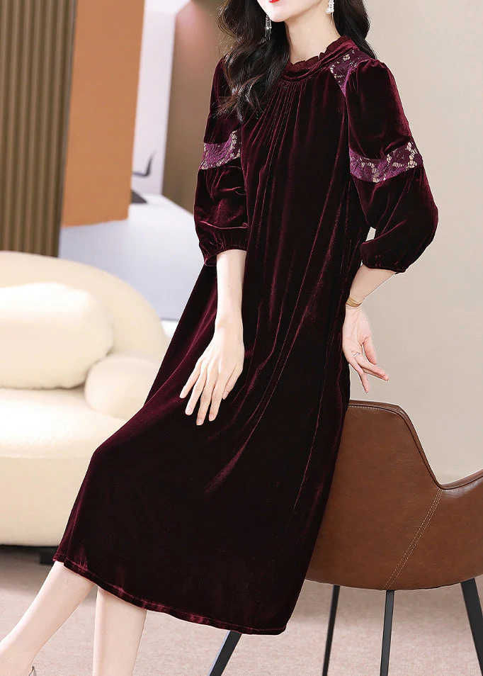 Elegant Rose Hollow Out Lace Patchwork Silk Velour Dress Bracelet Sleeve - republicanstateiElegant Rose Hollow Out Lace Patchwork Silk Velour Dress Bracelet Sleeve - republicanstatei