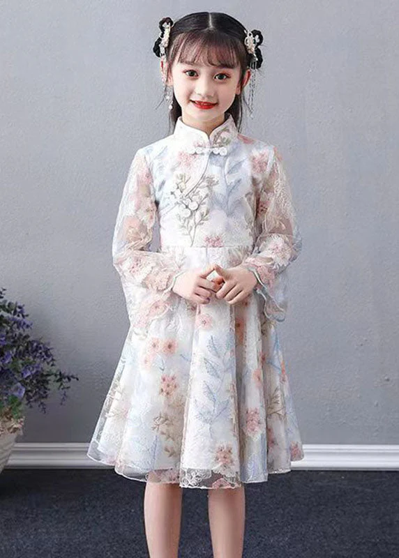 Chic White Embroideried Patchwork Hollow Out Tulle Girls Maxi Dress Long Sleeve - republicanstateiChic White Embroideried Patchwork Hollow Out Tulle Girls Maxi Dress Long Sleeve - republicanstatei