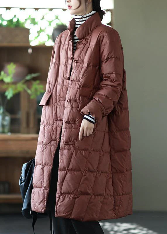 Beautiful Yellow Stand Collar Oriental Button Solid Duck Down Puffer Coat Winter - republicanstateiBeautiful Yellow Stand Collar Oriental Button Solid Duck Down Puffer Coat Winter - republicanstatei