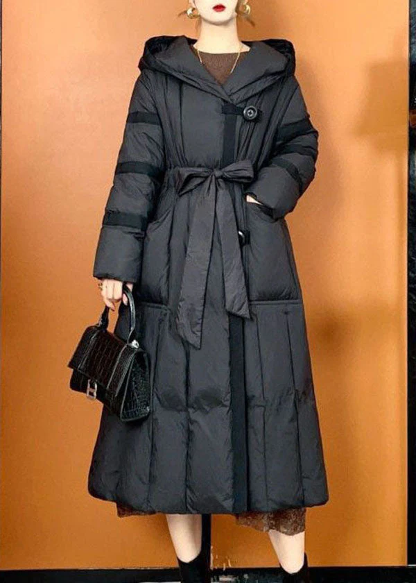 Bohemian Black Hooded Oversized Pockets Duck Down Puffers Jackets Winter - republicanstateiBohemian Black Hooded Oversized Pockets Duck Down Puffers Jackets Winter - republicanstatei
