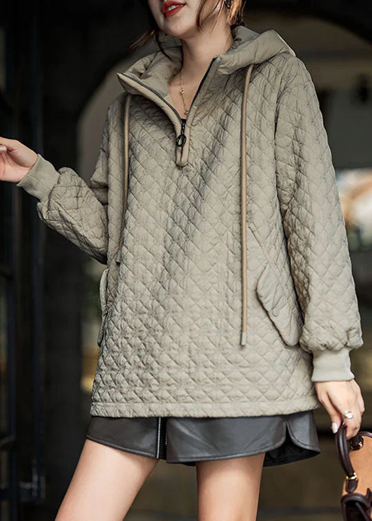 Italian Chocolate Hooded Drawstring Zippered Fine Cotton Filled Puffers Jackets Winter - republicanstateiItalian Chocolate Hooded Drawstring Zippered Fine Cotton Filled Puffers Jackets Winter - republicanstatei