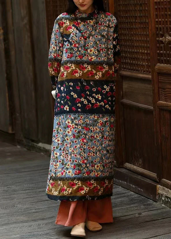 Italian Colorblock Print Patchwork Warm Fleece Dresses Long Dresses Winter - republicanstateiItalian Colorblock Print Patchwork Warm Fleece Dresses Long Dresses Winter - republicanstatei