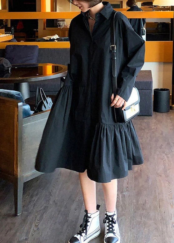 French Khaki Peter Pan Collar Asymmetrical Patchwork Maxi Dresses Long Sleeve - republicanstateiFrench Khaki Peter Pan Collar Asymmetrical Patchwork Maxi Dresses Long Sleeve - republicanstatei