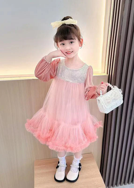 Boutique Purple Sequins Ruffled Patchwork Tulle Kids Girls Robe Dresses Fall - republicanstateiBoutique Purple Sequins Ruffled Patchwork Tulle Kids Girls Robe Dresses Fall - republicanstatei