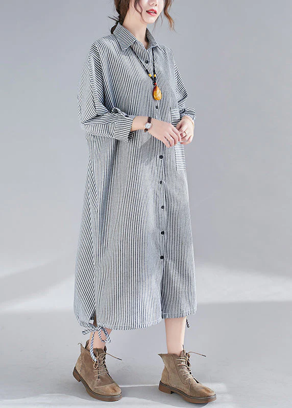 Plus Size Plaid Peter Pan Collar Button Side Open Long Shirts Dress Fall - republicanstateiPlus Size Plaid Peter Pan Collar Button Side Open Long Shirts Dress Fall - republicanstatei