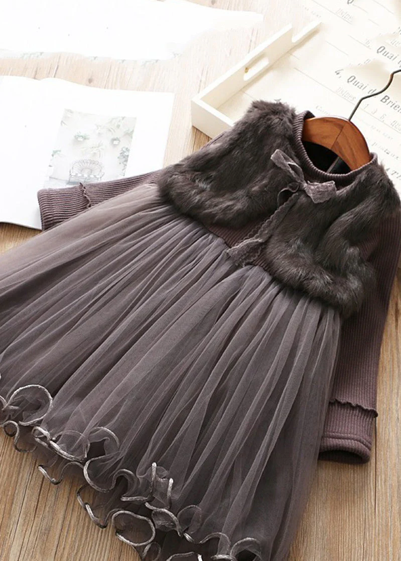 Modern Pink Mink Velvet False Two Pieces Warm Fleece Baby Girls Dress Winter - republicanstateiModern Pink Mink Velvet False Two Pieces Warm Fleece Baby Girls Dress Winter - republicanstatei