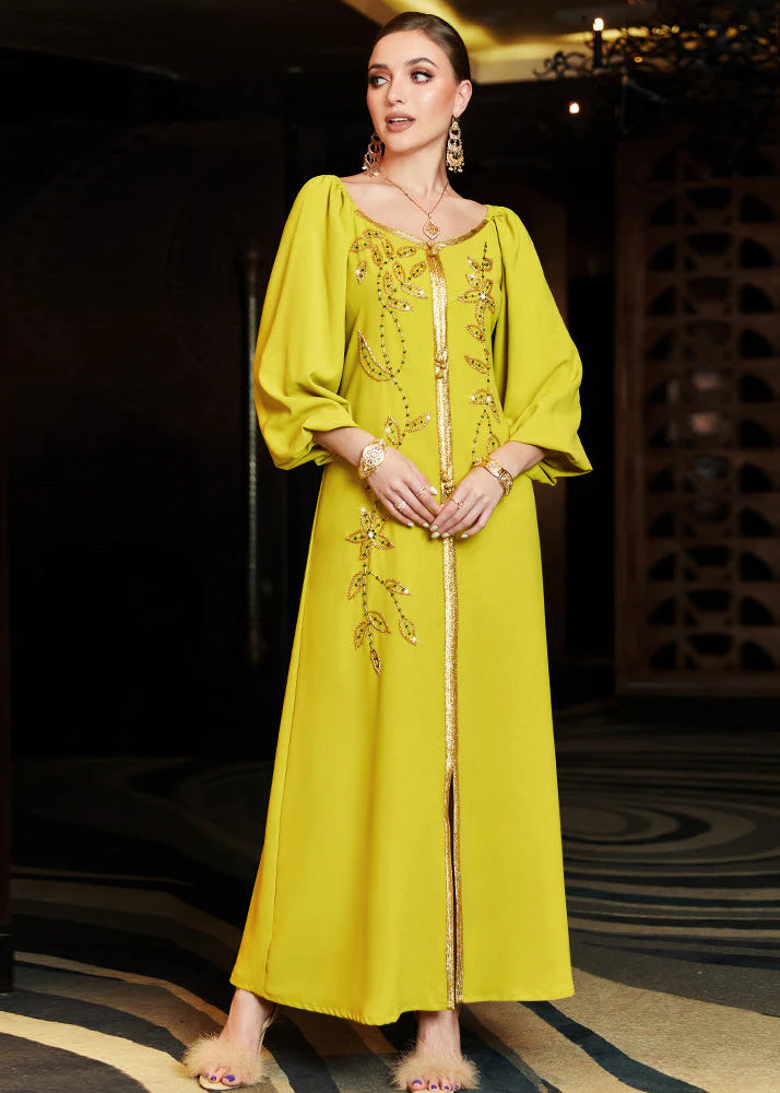 Chic Orange Square Collar Embroideried Lace Patchwork Silk Maxi Vacation Dresses Long Sleeve - republicanstateiChic Orange Square Collar Embroideried Lace Patchwork Silk Maxi Vacation Dresses Long Sleeve - republicanstatei