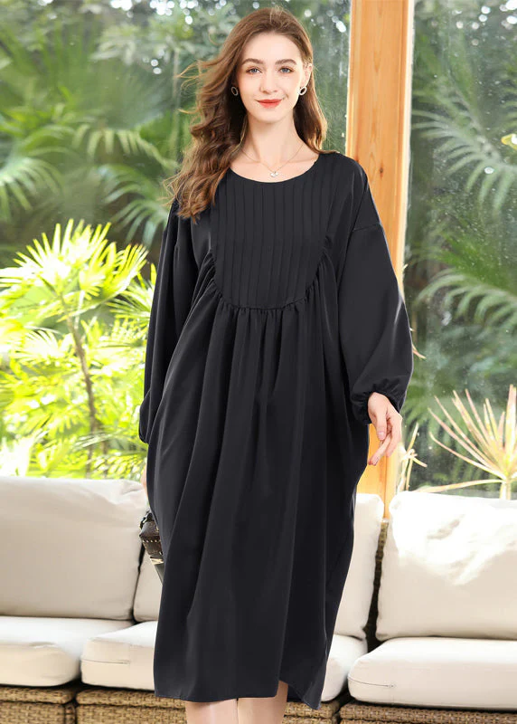 Diy Black Oversized Patchwork Wrinkled Chiffon Maxi Dress Batwing Sleeve - republicanstateiDiy Black Oversized Patchwork Wrinkled Chiffon Maxi Dress Batwing Sleeve - republicanstatei