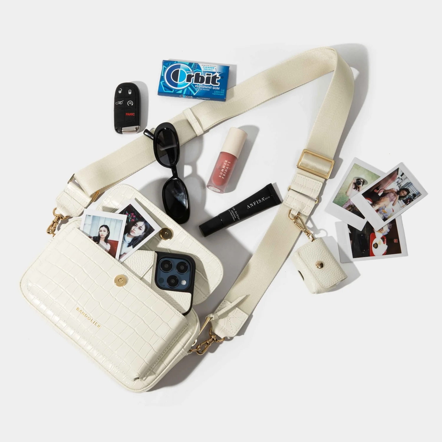 Miller Bag - Ivory Croc/Gold - republicanstateiMiller Bag - Ivory Croc/Gold - republicanstatei