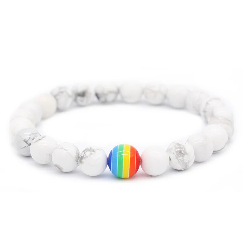 White Stone Bracelet - republicanstateiWhite Stone Bracelet - republicanstatei