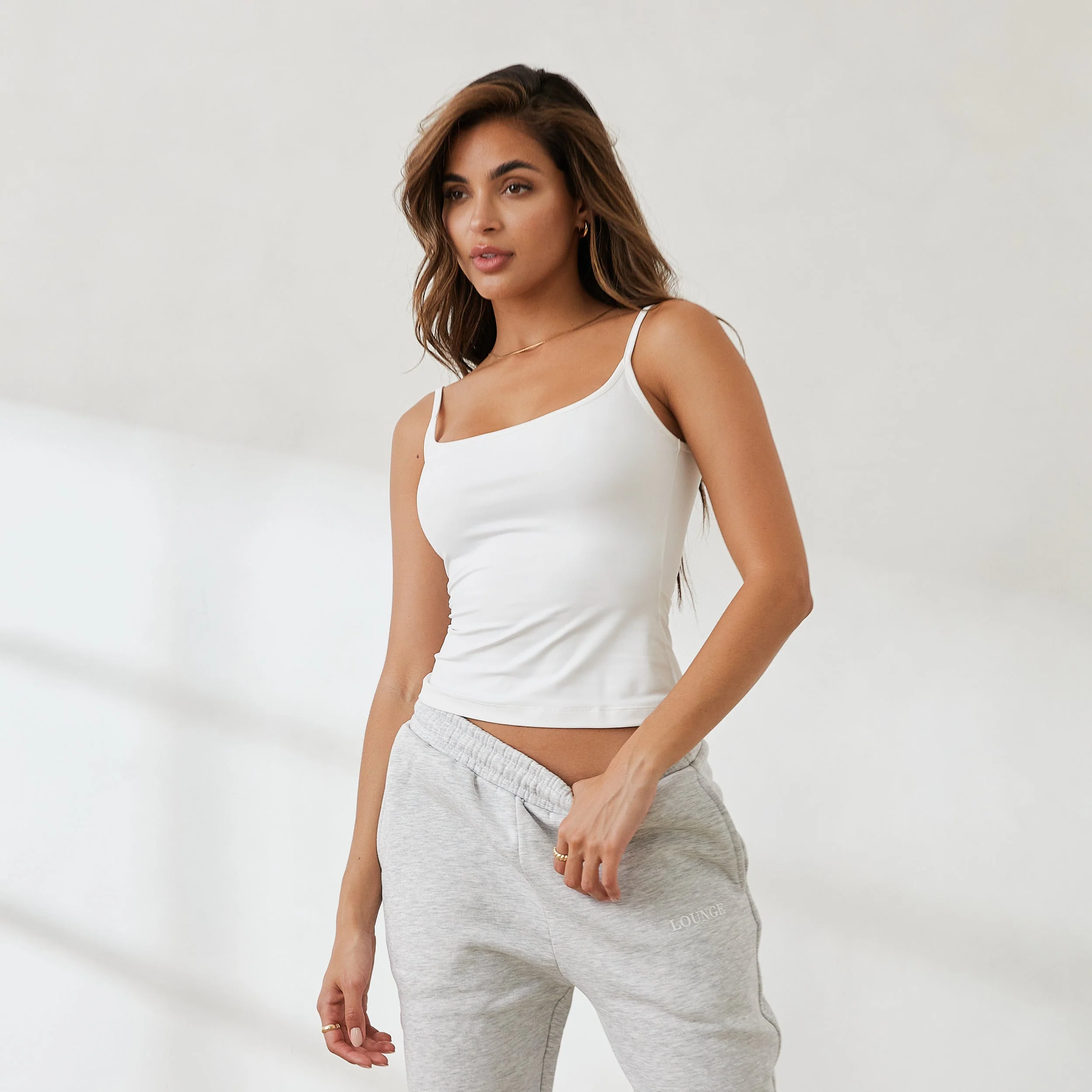 Essential Cami Top - Off White - republicanstateiEssential Cami Top - Off White - republicanstatei