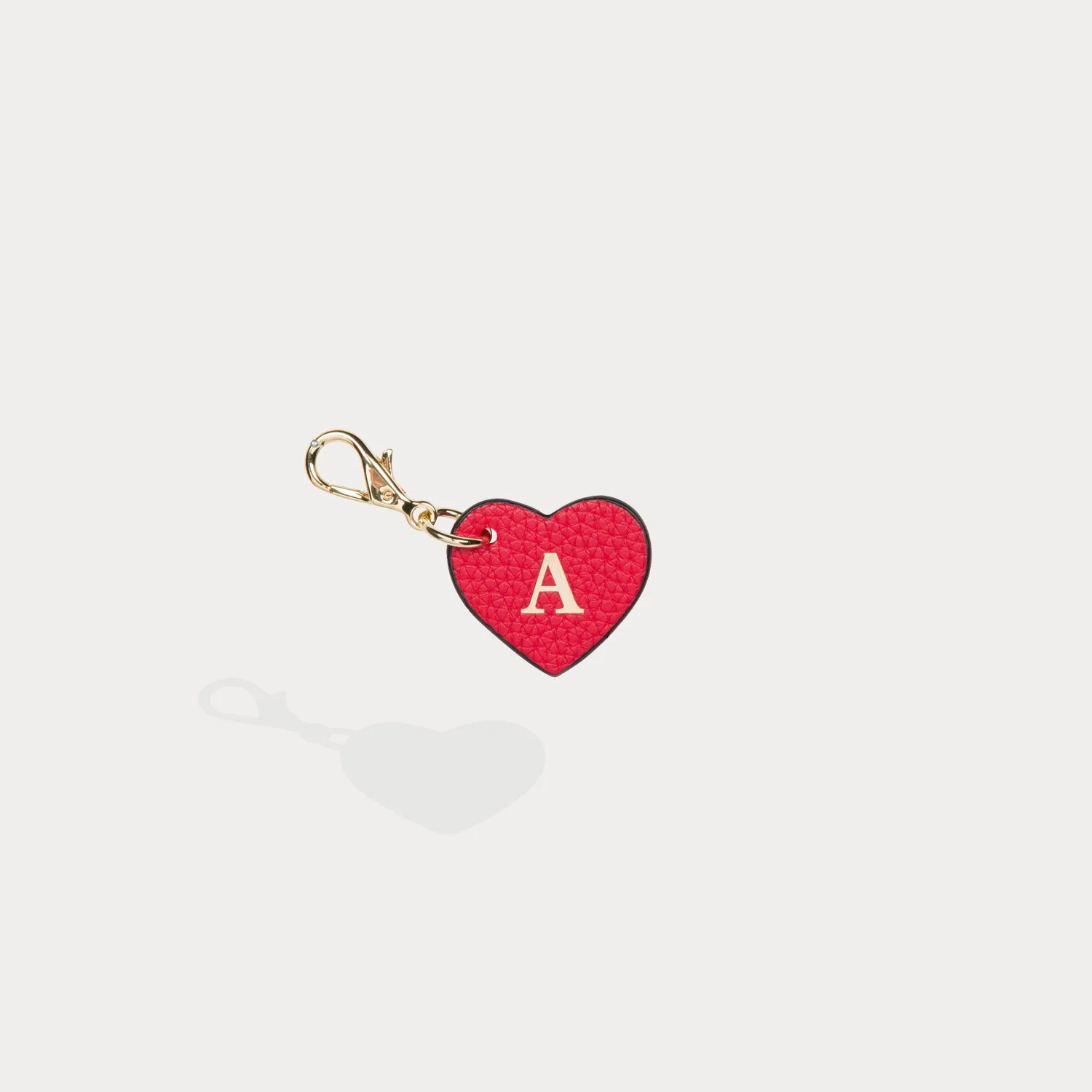 Heart Initial Charm - Red/Gold - republicanstateiHeart Initial Charm - Red/Gold - republicanstatei