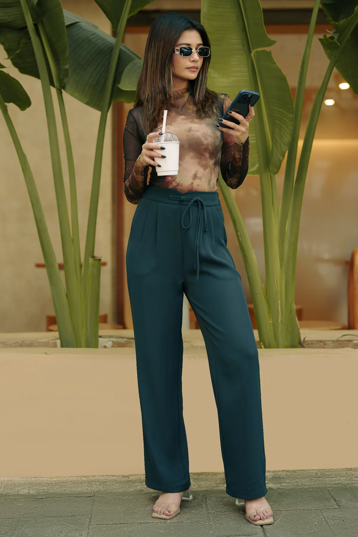 Aroma Grey Knotted Korean Pants - republicanstateiAroma Grey Knotted Korean Pants - republicanstatei