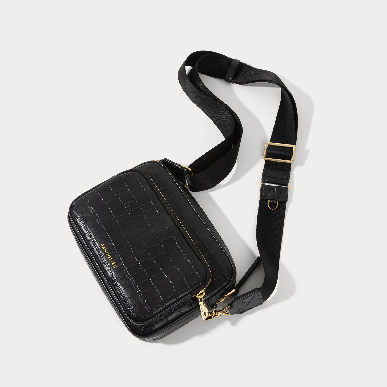 Drew Bag - Black Croc/Gold - republicanstateiDrew Bag - Black Croc/Gold - republicanstatei