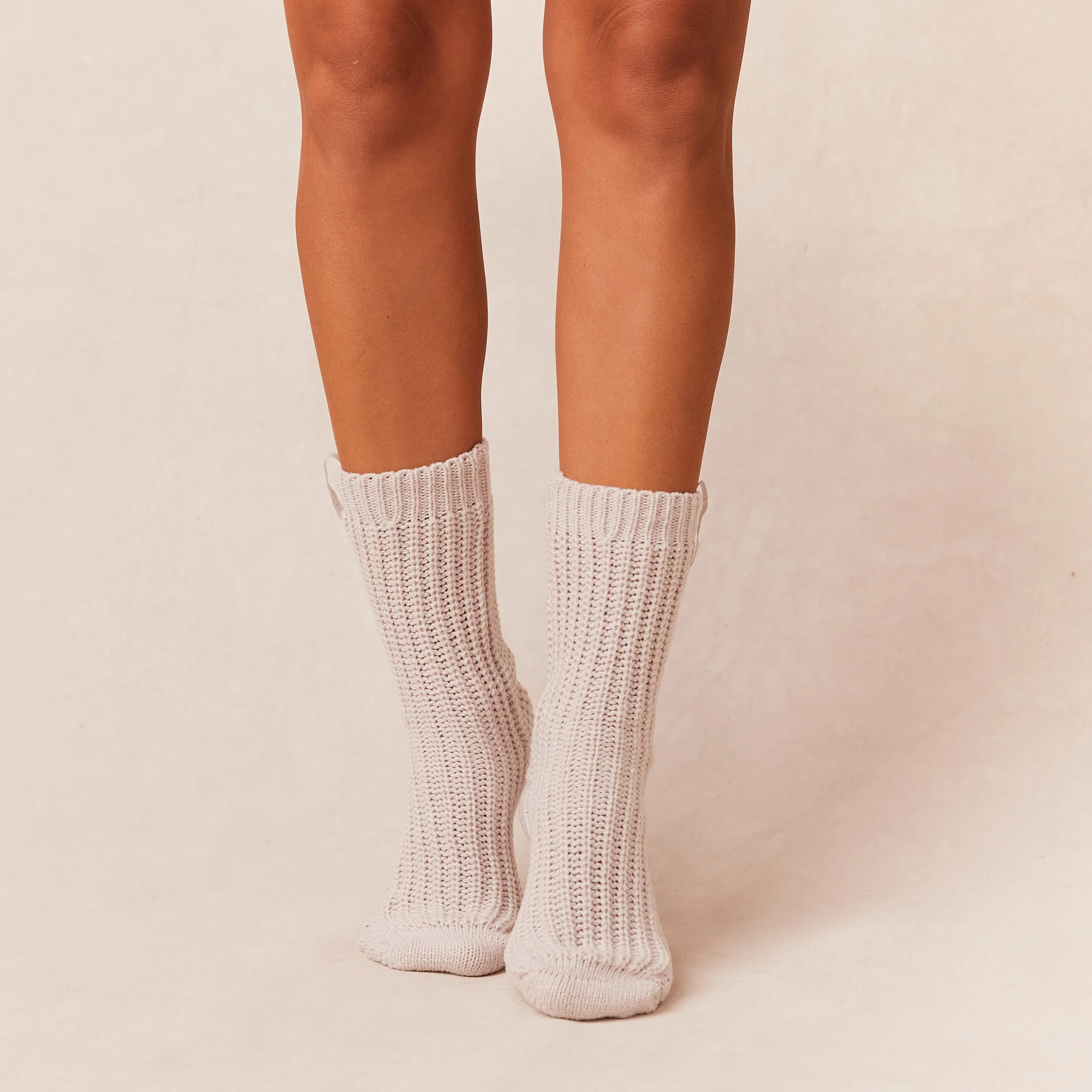 Snooze Knitted Socks - Cream - republicanstateiSnooze Knitted Socks - Cream - republicanstatei