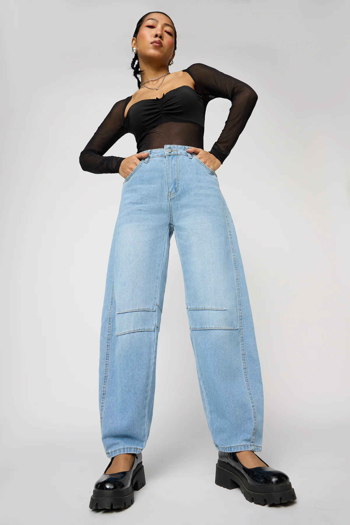 Rush Blue Barrel Leg Jeans - republicanstateiRush Blue Barrel Leg Jeans - republicanstatei